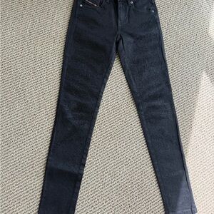 Diesel Y2K Black Studded Rhinestone Jeans Slim Fit